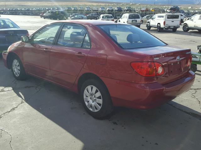 1NXBR38E83Z040965 - 2003 TOYOTA COROLLA CE RED photo 3