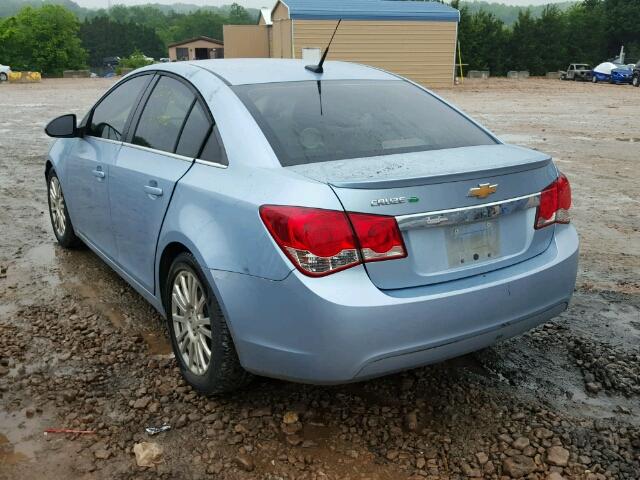 1G1PJ5SC2C7226805 - 2012 CHEVROLET CRUZE ECO BLUE photo 3