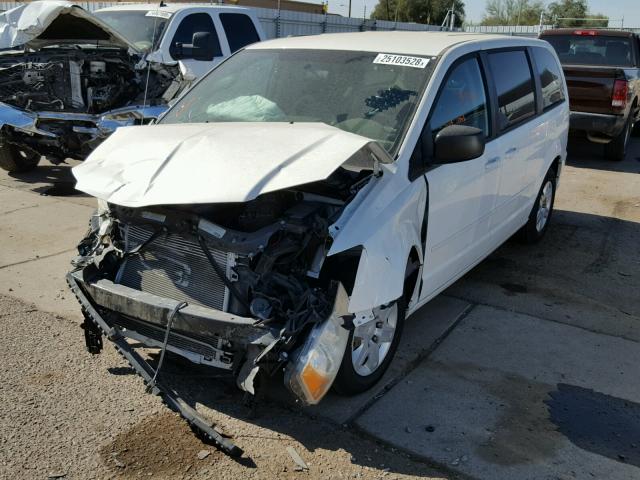 2D4RN4DG5BR791693 - 2011 DODGE GRAND CARA WHITE photo 2