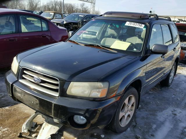 JF1SG65654H739124 - 2004 SUBARU FORESTER 2 BLACK photo 2