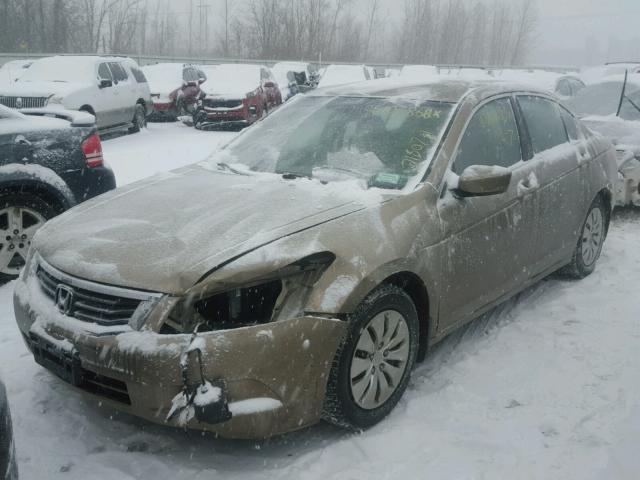 1HGCP26399A038390 - 2009 HONDA ACCORD LX TAN photo 2