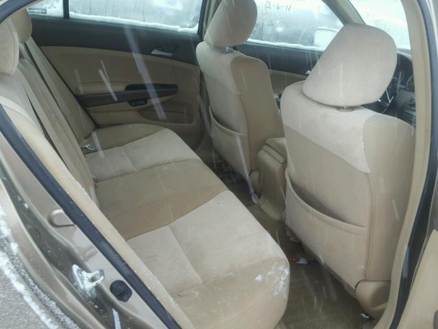 1HGCP26399A038390 - 2009 HONDA ACCORD LX TAN photo 6