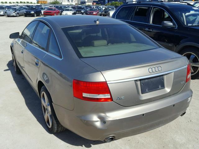 WAUAH74F08N032785 - 2008 AUDI A6 3.2 GRAY photo 3