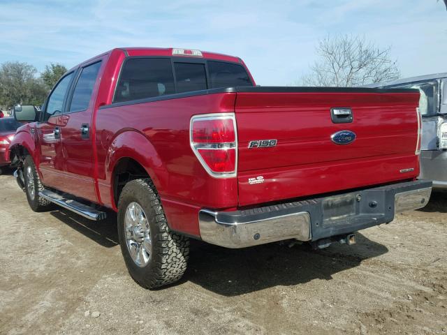 1FTEW1CM5BFA50899 - 2011 FORD F150 SUPER RED photo 3