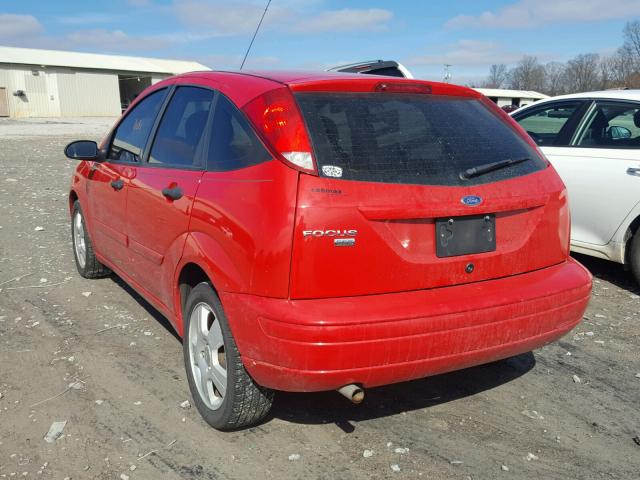 1FAHP37N27W278624 - 2007 FORD FOCUS ZX5 RED photo 3