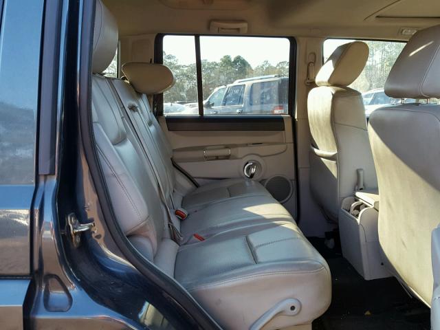 1J8HH58276C332726 - 2006 JEEP COMMANDER BLUE photo 6