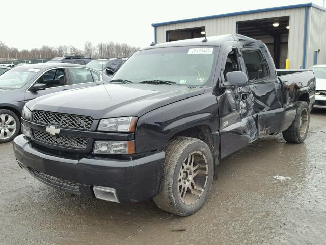 2GCEK19N731318680 - 2003 CHEVROLET SILVERADO BLACK photo 2