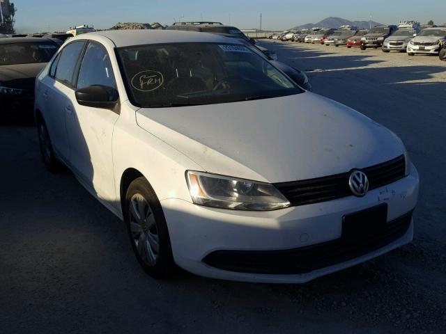3VW2K7AJXBM073263 - 2011 VOLKSWAGEN JETTA BASE WHITE photo 1