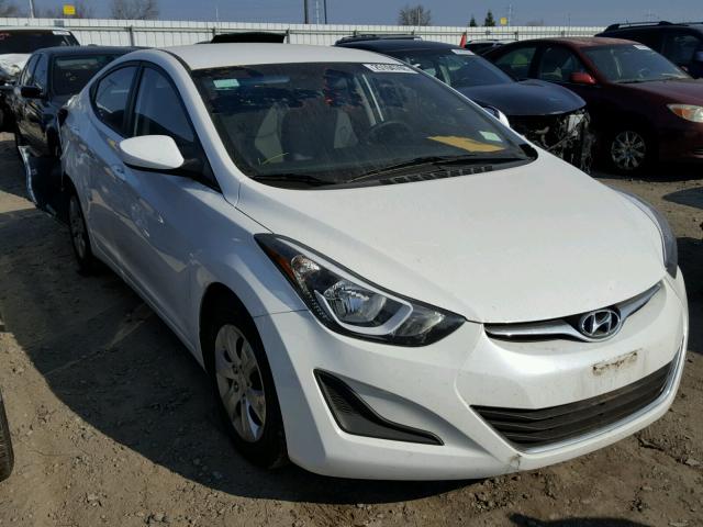 5NPDH4AE5GH699375 - 2016 HYUNDAI ELANTRA SE WHITE photo 1