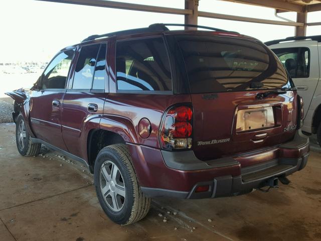 1GNDS13S542297931 - 2004 CHEVROLET TRAILBLAZE RED photo 3