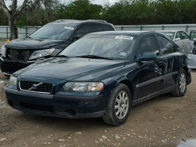 YV1RS61N612006027 - 2001 VOLVO S60 GREEN photo 2