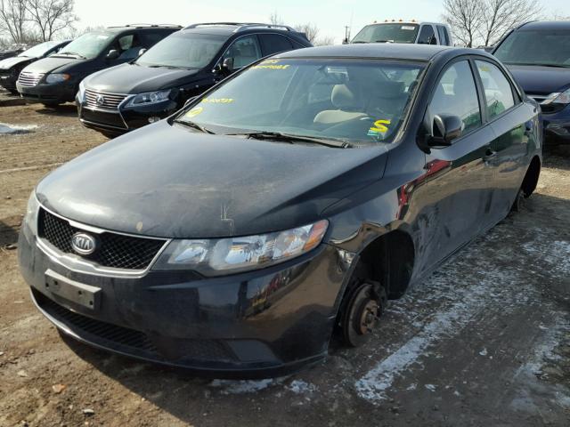 KNAFU4A21A5806727 - 2010 KIA FORTE EX BLACK photo 2