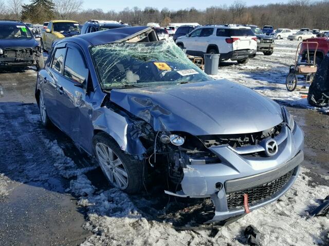 JM1BK34M381836280 - 2008 MAZDA SPEED 3 BLUE photo 1