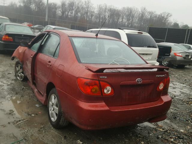 1NXBR32E34Z196910 - 2004 TOYOTA COROLLA CE RED photo 3