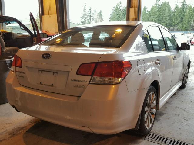 4S3BMBK63A3217245 - 2010 SUBARU LEGACY 2.5 WHITE photo 4