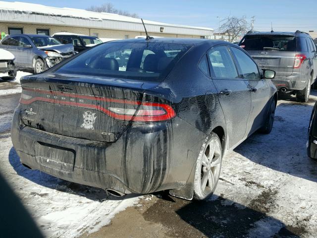 1C3CDFEB1ED834765 - 2014 DODGE DART GT BLACK photo 4