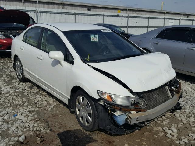 19XFA16509E040020 - 2009 HONDA CIVIC LX WHITE photo 1