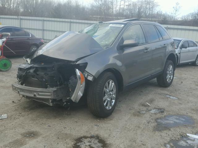 2FMDK4JC0DBC72432 - 2013 FORD EDGE SEL GRAY photo 2