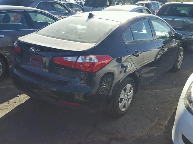 KNAFK4A63G5612623 - 2016 KIA FORTE LX BLACK photo 4