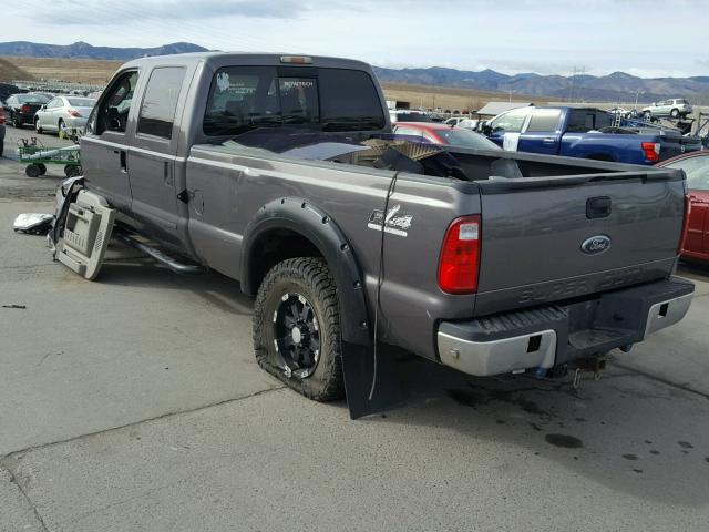 1FTSW21R08EB03403 - 2008 FORD F250 SUPER CHARCOAL photo 3