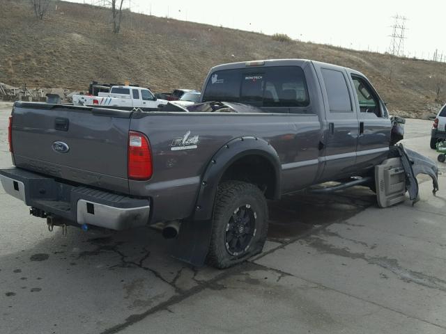 1FTSW21R08EB03403 - 2008 FORD F250 SUPER CHARCOAL photo 4