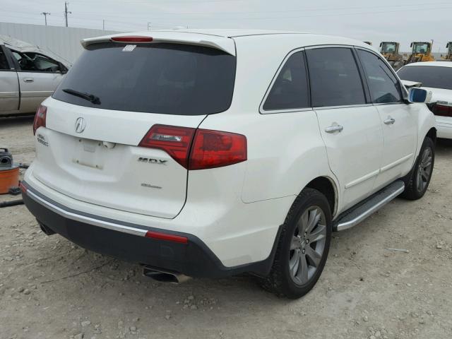 2HNYD2H82CH500037 - 2012 ACURA MDX ADVANC WHITE photo 4