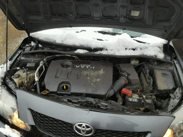 2T1BU4EE7AC447926 - 2010 TOYOTA COROLLA BA GRAY photo 7