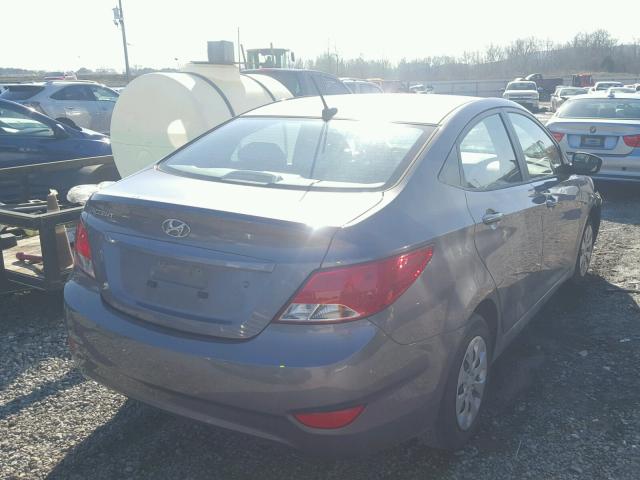 KMHCT4AEXFU796081 - 2015 HYUNDAI ACCENT GLS GRAY photo 4