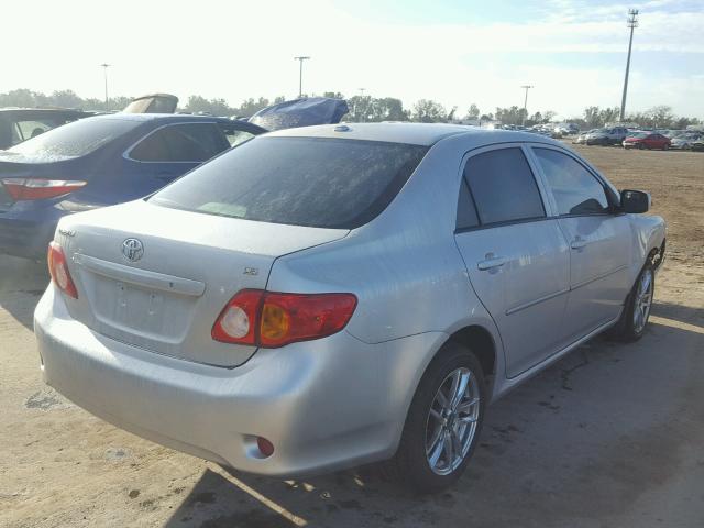 1NXBU4EE8AZ306927 - 2010 TOYOTA COROLLA BA SILVER photo 4