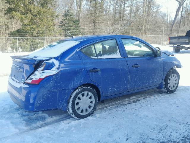 3N1CN7AP1GL893542 - 2016 NISSAN VERSA S BLUE photo 4