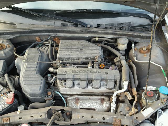 2HGES16335H570893 - 2005 HONDA CIVIC DX V GRAY photo 7