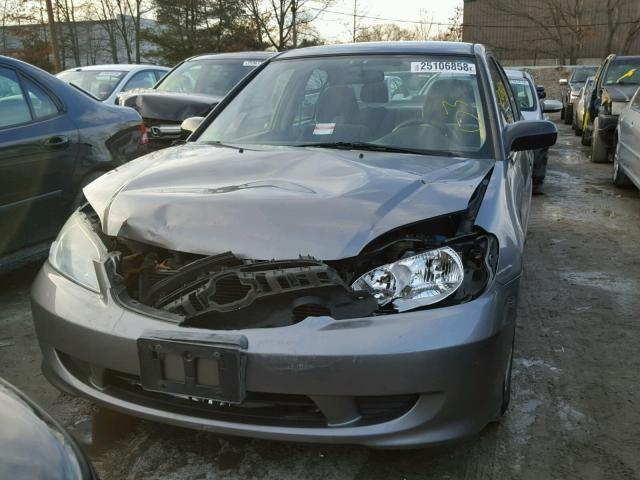 2HGES16335H570893 - 2005 HONDA CIVIC DX V GRAY photo 9