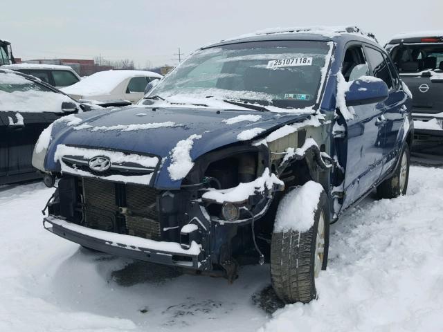 KM8JN72D46U452657 - 2006 HYUNDAI TUCSON GLS BLUE photo 2