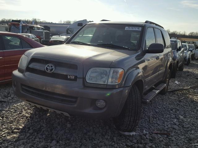 5TDZT34A87S290434 - 2007 TOYOTA SEQUOIA SR GRAY photo 2