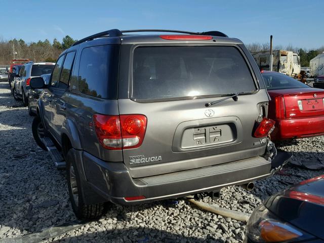 5TDZT34A87S290434 - 2007 TOYOTA SEQUOIA SR GRAY photo 3