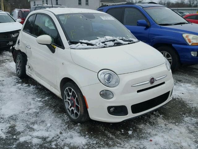 3C3CFFBR2FT601789 - 2015 FIAT 500 SPORT WHITE photo 1