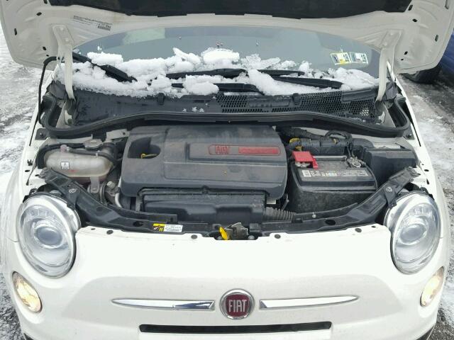 3C3CFFBR2FT601789 - 2015 FIAT 500 SPORT WHITE photo 7