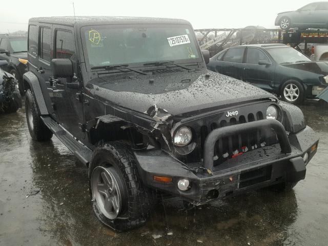 1C4HJWEG4EL138932 - 2014 JEEP WRANGLER U BLACK photo 1