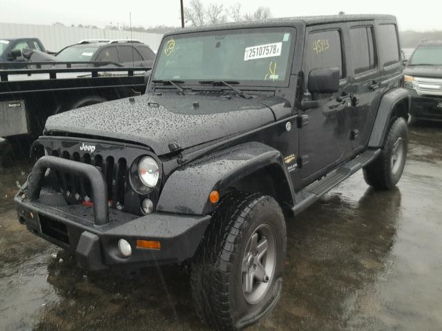 1C4HJWEG4EL138932 - 2014 JEEP WRANGLER U BLACK photo 2