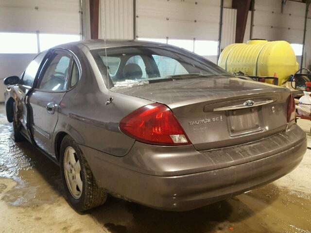 1FAFP53U03A147201 - 2003 FORD TAURUS SE GRAY photo 3