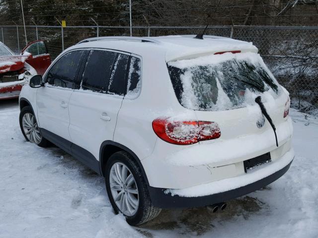 WVGBV75N39W069116 - 2009 VOLKSWAGEN TIGUAN SE WHITE photo 3