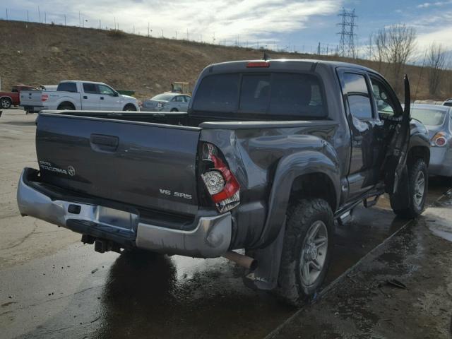 5TFLU4EN2CX037026 - 2012 TOYOTA TACOMA DOU GRAY photo 4