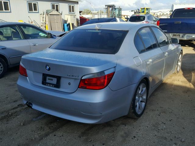 WBANB33585CN67049 - 2005 BMW 545 I SILVER photo 4