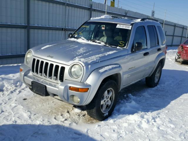 1J4GL58K82W105890 - 2002 JEEP LIBERTY LI SILVER photo 2