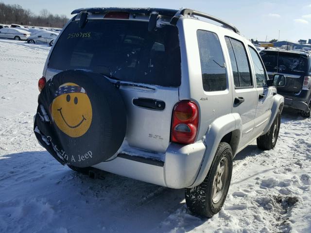 1J4GL58K82W105890 - 2002 JEEP LIBERTY LI SILVER photo 4