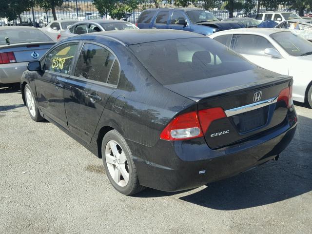 19XFA1F69AE072266 - 2010 HONDA CIVIC أسود صورة 3