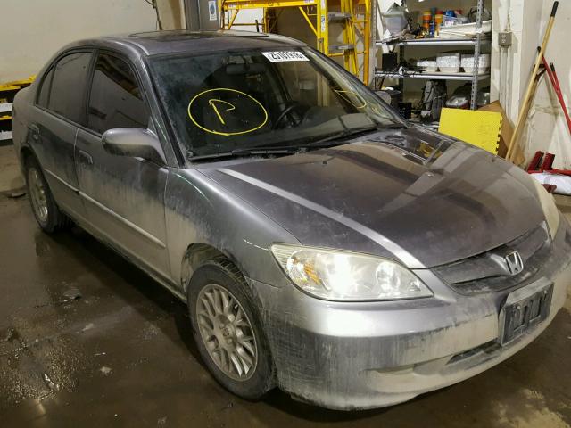 2HGES26735H567730 - 2005 HONDA CIVIC EX GRAY photo 1