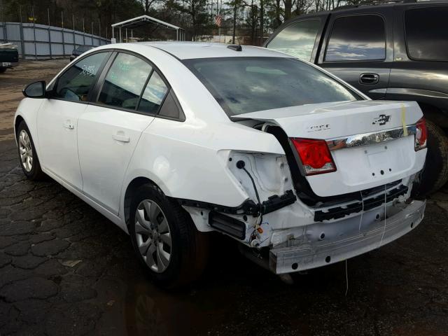 1G1PA5SG5E7172082 - 2014 CHEVROLET CRUZE LS WHITE photo 3