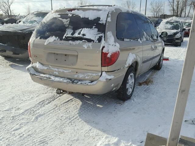 2D4GP44R03R350431 - 2003 DODGE GRAND CARA BEIGE photo 4