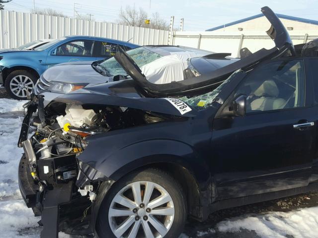 JF2SHADC0DG418956 - 2013 SUBARU FORESTER 2 BLACK photo 9